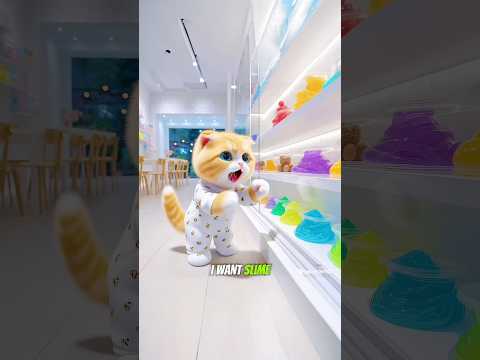 Cute cat wants slime #nekofriends #catlovers #catshorts #catvideos #funnycats #cutecat