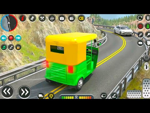 Auto Rickshaw Automatic Drive | Auto Rickshaw Game | City Pick Android Drop Passenger Android Game