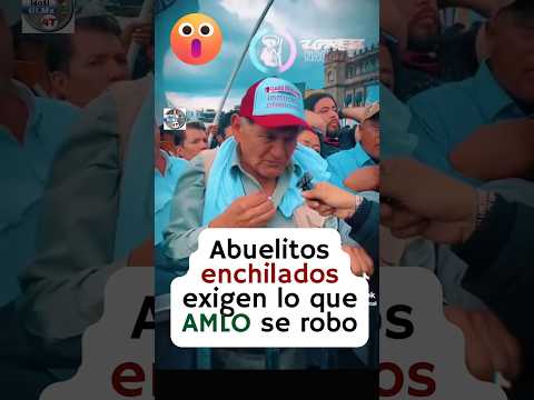 Abuelitos molestos porque AMLO no les cumplió una promesa 😱🤔