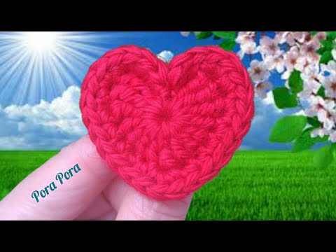 Easy Crochet Heart I Step By Step Crochet Tutorial I Crochet For Beginners