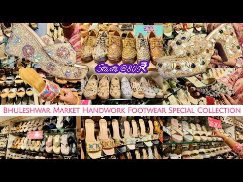 Handwork kundan Designer Bridal Footwear/ Bhuleshwar Market Designer Sandal Shoes Collection @800rs