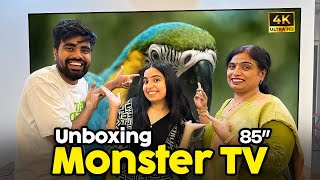 Ghar Laye Monster TV 😱| TCL 85 Inch T8C QLED Smart Google TV! 🤩