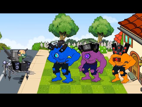 Plants vs Zombies 2 Cartoon (Animation) : Dr.Skibidi Toilet vs Titan HULK TV Man vs Titan HULK