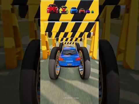 Big and Small Cars 🚘 vs Barrier 🔥 #beamng #shorts