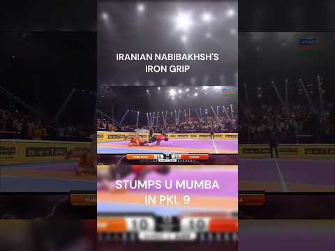 SUPREME STRENGTH from Iranian Mohammad Nabibakhsh - Pro Kabaddi League - Puneri Paltan v U Mumba PKL