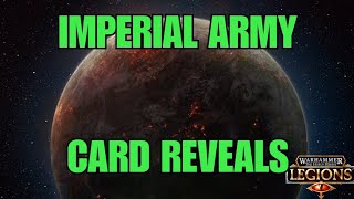 Imperial Army Card Reveals || Crusade Expansion || The Horus Heresy Legions