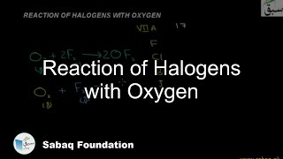 Reaction of Halogens with Oxygen