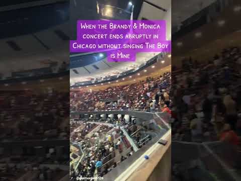 CELEBRITIES NEWS:On when the Brandy+Monica show ended this was the scene.