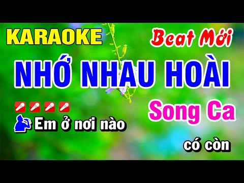 Karaoke Nhớ Nhau Hoài Song Ca (Beat Mới) Nhạc Sống 2025 | Hoài Phong Organ