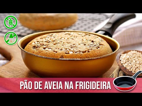 PÃO DE AVEIA NA FRIGIDEIRA