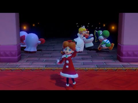 Daisy vs Yoshi vs Mario vs Peach Super Mario Party Battle Minigames
