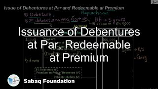Issuance of Debentures at Par, Redeemable at Premium