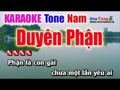 Duyên Phận || Karaoke – Tone Nam || Nhạc Sống Duy Tùng