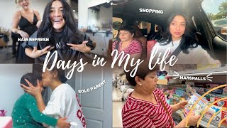 DAYS IN MY LIFE // HAIR REFRESH, SHOPPING, SOLO PARENT NIGHT ROUTINE