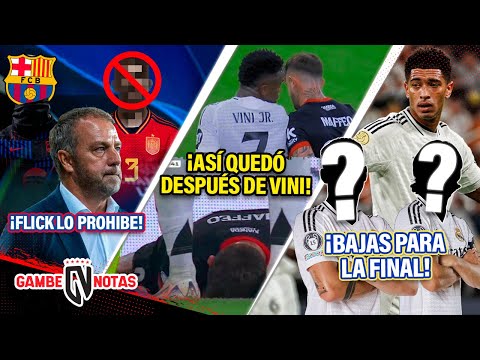 Flick PROHIBE este fichaje|¡Así quedó x PELEARSE con VINI |¿BELLINGHAM y 2 figuras PIERDEN la final?