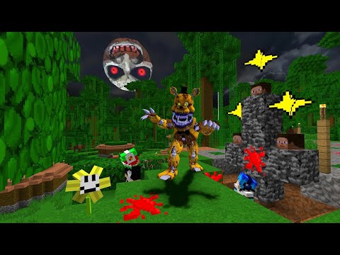 ENCONTRAMOS O ESCONDERIJO SECRETO DO GOLDEN FREDDY NIGHTMARE FNAF NO MINECRAFT