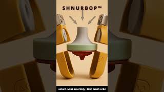 SHNURBOP™ #SHNURBOP #deadpan #mustardmint #discbrush #minimalad