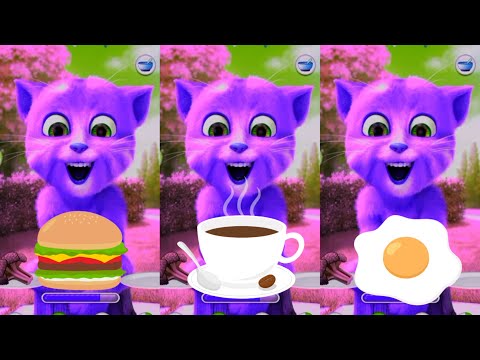Talking Ginger 2🌶️🍌🥬🍞🍌🥥🍔🌭🥣🥗🍜🥣🥣😃🤣🤩😍😇🤪😡🤐🤯😵#talkingginger2#cat#tom#billi#cartoon#video