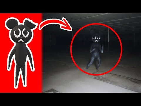 Cartoon Mouse Captado en en la Vida Real