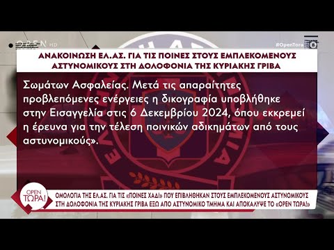 Δολοφονία Κ. Γρίβα: Ανακοίνωση - ομολογία της ΕΛ.ΑΣ για τις ποινές στους αστυνομικούς | Ethnos