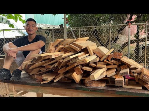 Great Idea With Scrap Wood. Building Fantastic Furniture From Scrap Wood