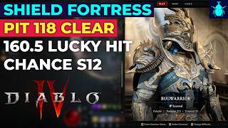 Diablo 4: Paladin Fortress Pit 118 Clear (160.5 Lucky Hit Chance) Season 12