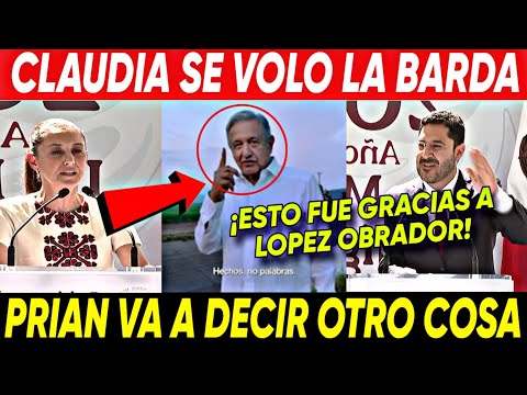 PRIAN VA A DECIR OTRA COSA ¡ESTO SE LOGRO GRACIAS A LOPEZ OBRADOR! CLAUDIA SE VOLO LA BARDA