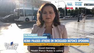 YouTube video thumbnail: Marco Rubio Urges Europe to Wake up, Spend More on Defence