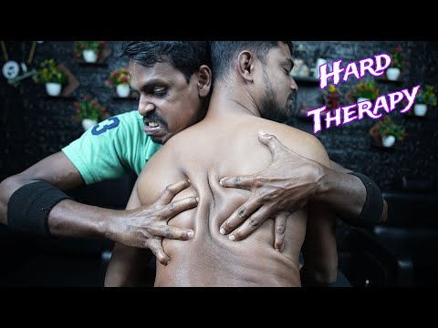 Full Body Hard ASMR Massage Therapy By Strong Wrist Barber | Back Body & Foot Massage For Deep Sleep