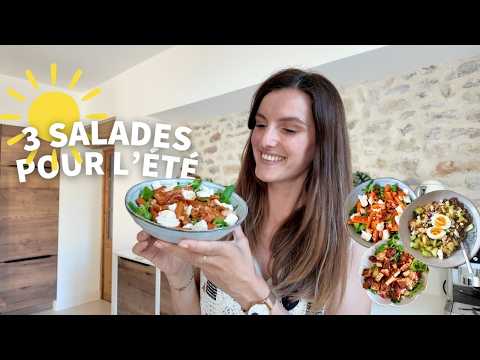 3 SALADES pour l'été :  recette | tribulationsdanais