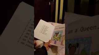 2yo reads "Positive Affirmation's for Brown girls"