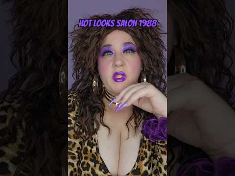 Hot Looks Salon, 1988! #salon #hairstylist #makeover #charactercomedy #80s #80saesthetic