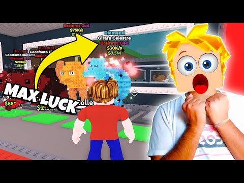 Testing MAX Luck To Stealing Brainrot GOD In Roblox Steal A Brainrot