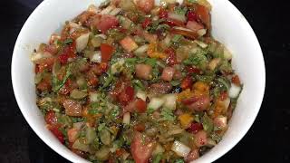 15-Minute Chunky Roast Pepper Salsa in the Air Fryer | You’ll Want it on Everything