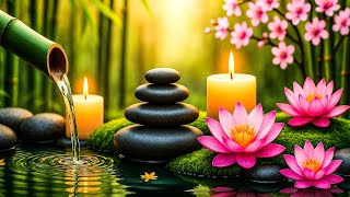 Soothing Piano and Water Sounds – Bamboo, Meditation Music, Nature Ambience for Relaxation and Sleep