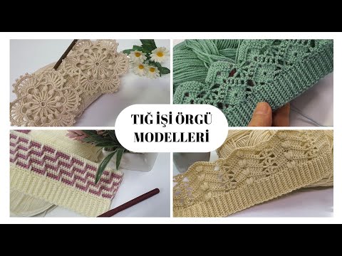 Birbirinden güzel tığ işi örgü modeller 💯Yelek battaniye 👍Crochet knitting