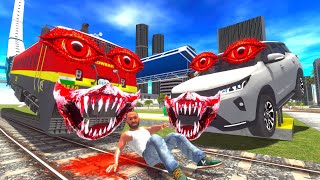 Longest Haunted Train VS Haunted Fortuner - INDIAN BIKES DRIVING 3D