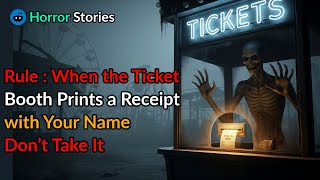 Rule : When the Ticket Booth Prints a Receipt with Your Name, Don’t Take It. |scary story