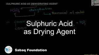 Sulphuric Acid as Drying Agent