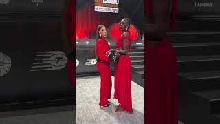 Awa Fam Thiam & Marta Suárez at WNBA Draft | women's college basketball #shorts #short #basketball