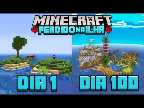 SOBREVIVI 100 DIAS EM UMA ILHA NO MINECRAFT SURVIVAL - O FILME