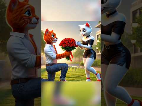 Cute cat sad love story #cat #cutecat #catlover #catshorts #smartcat #cute