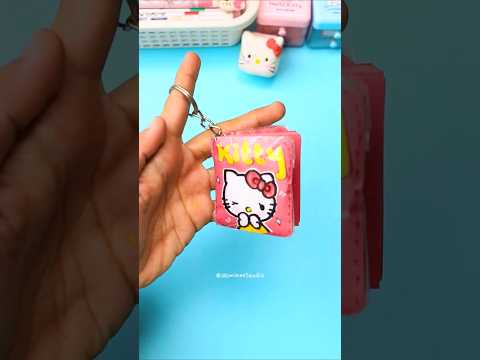 DIY cute 🎀Hello Kitty 🎀Notebook Squishy Keychain #diy #shorts #youtubeshorts #keychain #art #squishy