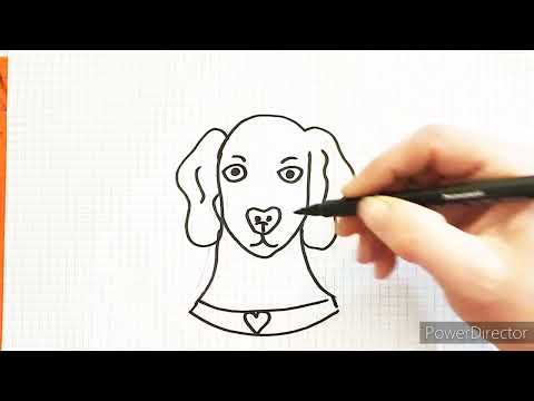 Step by step Very Easy drawing and coloring for Kids Dog #drawing #easypainting