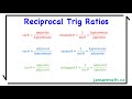 Trigonometric Functions and Ratios