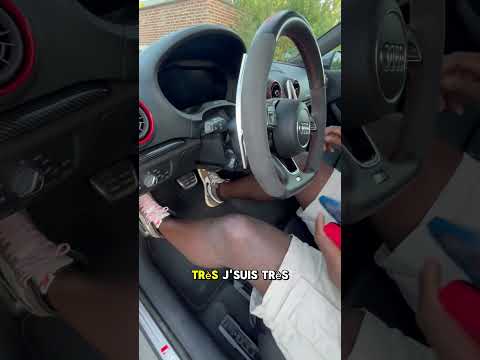 Impossible de conduire un AUSI RS3 quand on est est petit ? #RS3 #AUDI #RS #shorts