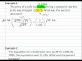 Calculating Percent Change and Population