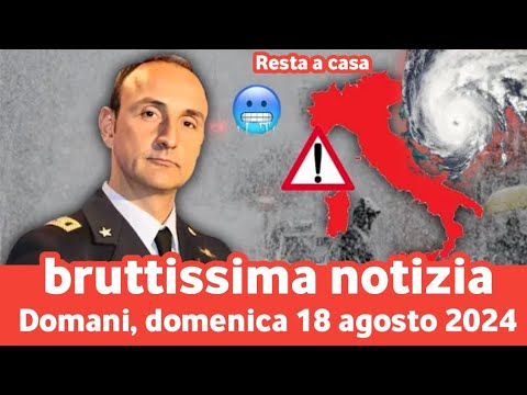 ALLARME!! TORNADO E CICLONE IN ARRIVO: ALLERTA METEO PER NUBIFRAGI E VENTO FORTE DOMANI DOMENICA