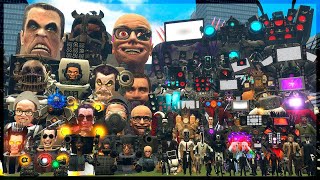 TV MAN FUTURE, TV MAN BULK AND SPEAKERMAN VS 1-74 SKIBIDI TOILET BOSSES [Garry's Mod]
