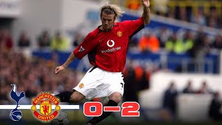 TOTTENHAM VS MAN. UNITED 0-2 • EPL 2002-2003